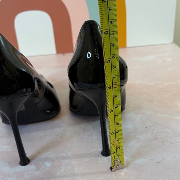 Jeffrey Campbell Glossy Black Patent Pointed Heels 4”, 7.5 - Picture 8 of 8